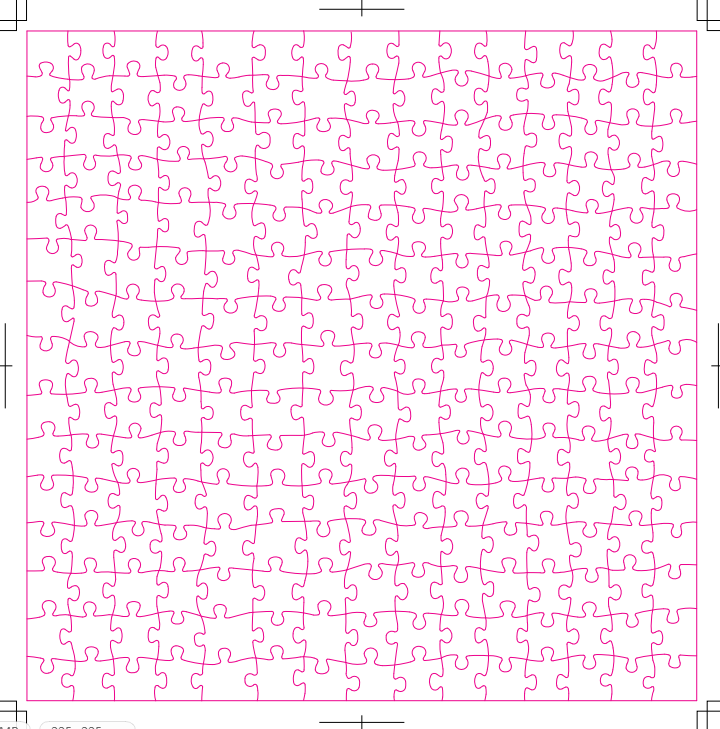 225piece 7.87inX7.87in